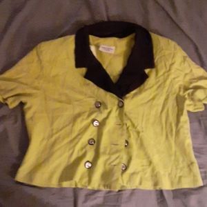 Black breasted blouse